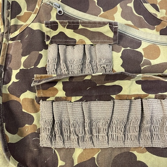 Vintage GAMEHIDE Camo Hunting Vest Front Loader Bird Pheasant Shell Holders XL - Picture 8 of 14
